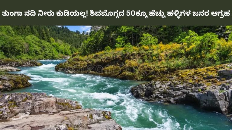 ತುಂಗಾ ನದಿ ನೀರು ಕುಡಿಯಲ್ಲ! ಶಿವಮೊಗ್ಗದ 50ಕ್ಕೂ ಹೆಚ್ಚು ಹಳ್ಳಿಗಳ ಜನರ ಆಗ್ರಹ