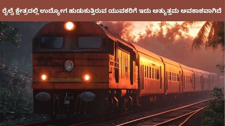 ರೈಲ್ವೆ ಕ್ಷೇತ್ರದಲ್ಲಿ ಉದ್ಯೋಗ ಹುಡುಕುತ್ತಿರುವ ಯುವಕರಿಗೆ ಇದು ಅತ್ಯುತ್ತಮ ಅವಕಾಶವಾಗಿದೆ